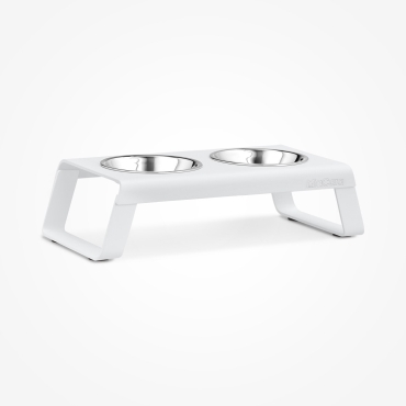 Cat feeder MiaCara Desco alu blanc