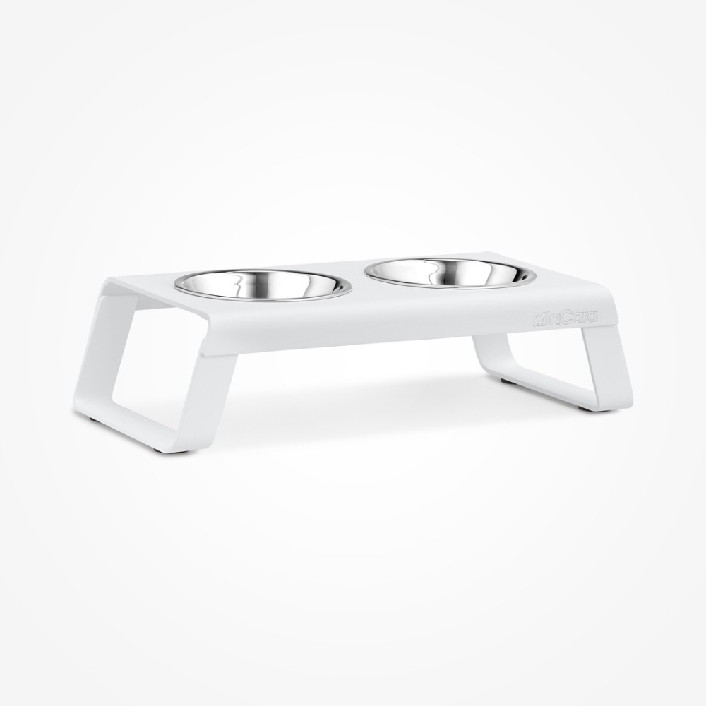 Cat feeder MiaCara Desco alu blanc Cat feeder MiaCara Desco alu blanc