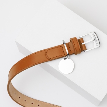 Collier cuir Roch Lola Camel