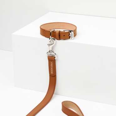Collier cuir Roch Lola Camel