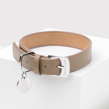 Collier cuir Roch Lola Beige