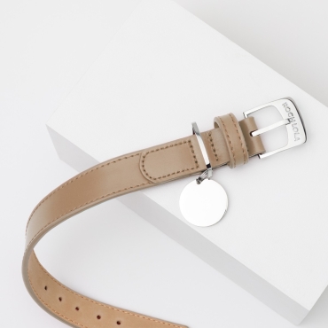 Collier cuir Roch Lola Beige