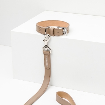 Collier cuir Roch Lola Beige