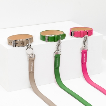 Collier cuir Roch Lola Beige