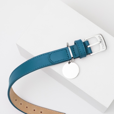 Collier cuir Roch Lola Indigo