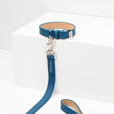 Collier cuir Roch Lola Indigo