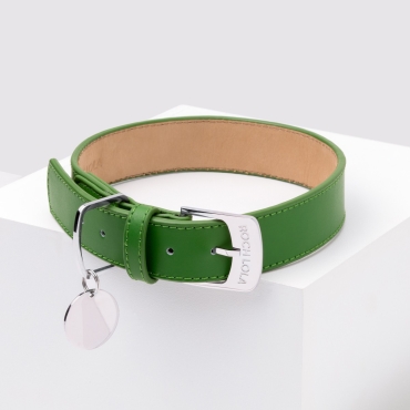 Collier cuir Roch Lola Vert