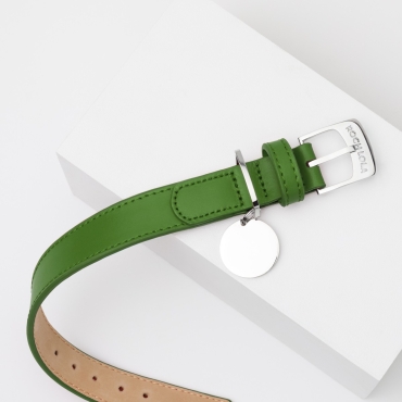 Collier cuir Roch Lola Vert