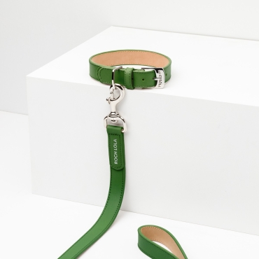 Collier cuir Roch Lola Vert