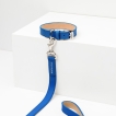 Collier cuir Roch Lola Bleu Roi