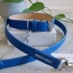 Collier cuir Roch Lola Bleu Roi