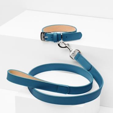 Laisse cuir Roch Lola Indigo