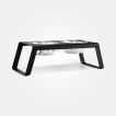 Dog feeder MiaCara Desco alu noir