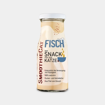 Smoothie pour chat 100% naturel - cabillaud