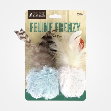 Peluches pour chat PLAY à la cataire BIO - Furry Balls