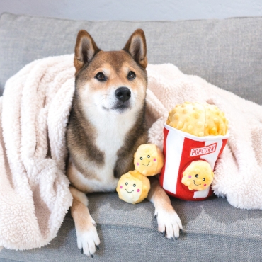 Peluche interactive Zippy Paws - Popcorn