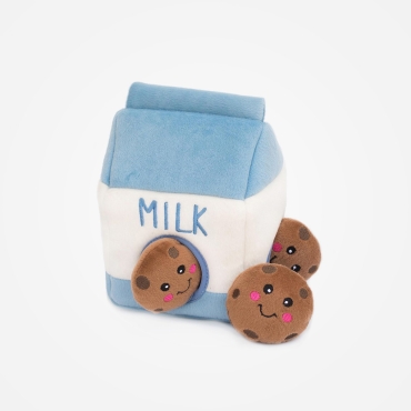 Peluche interactive Zippy Paws - Lait et cookies