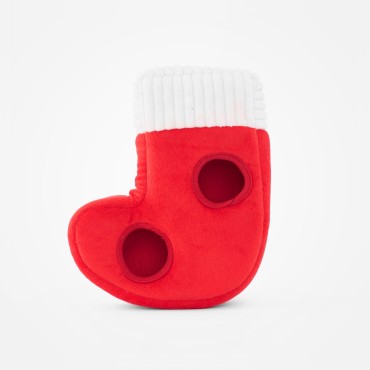 Peluche interactive Zippy Paws - Chaussette de Noël