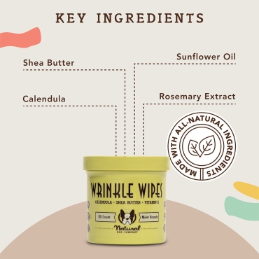 Natural Dog Company - Disques biodégradables pour les plis cutanés