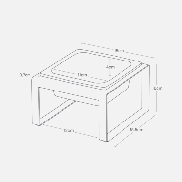 Modern Pet Bowl - Ecuelle individuelle surélevée - noir
