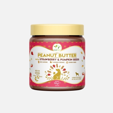 Beurre de cacahuète Pawfect aux fraises etBeurre de cacahuète Pawfect aux fraises et à la citrouille - 275 g