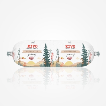 Kivo Petfood - Repas complet cuit à la vapeur - Agneau