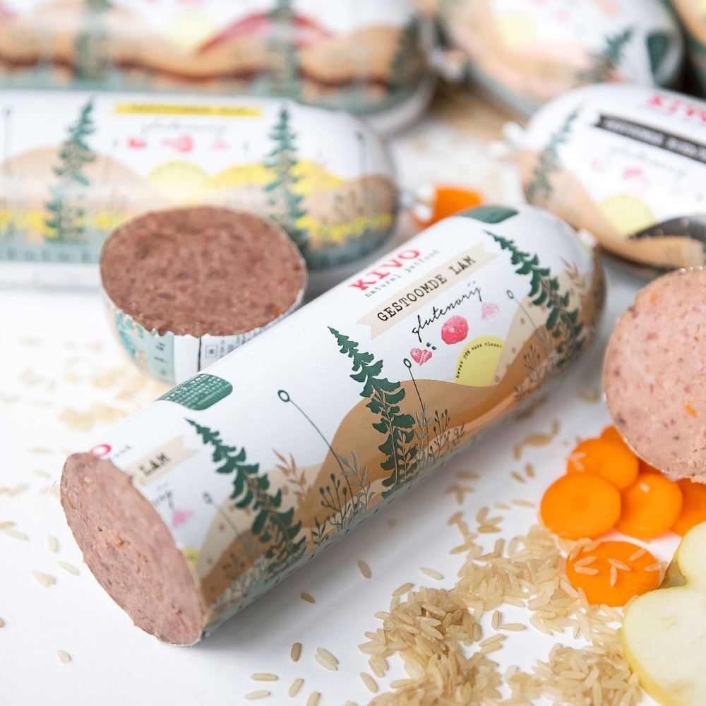 Kivo Petfood - Repas complet cuit à la vapeur - Agneau Kivo Petfood - Repas complet cuit à la vapeur - Agneau