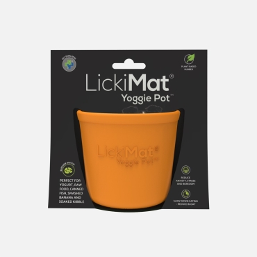Lickimat Yoggie Pot orange