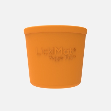 Lickimat Yoggie Pot orange