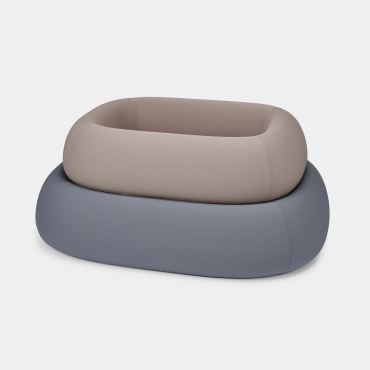 Lit à mémoire de forme Miacara Barca - taupe