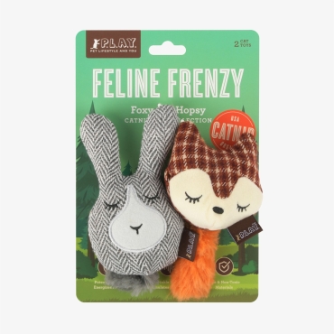 Peluches PLAY à la cataire BIO - Renard & Lapin