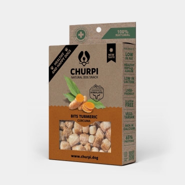 Bouchées soufflées de fromage de Yak au Curcuma