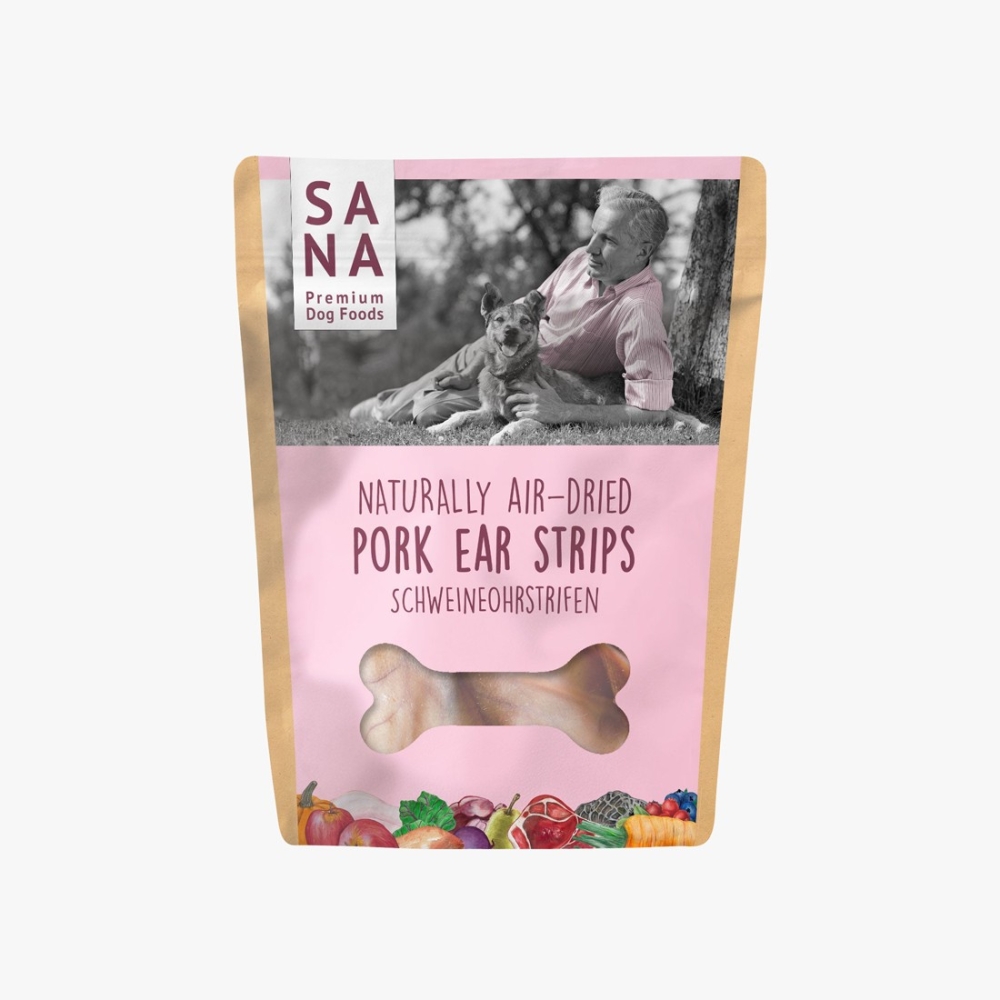 Lamelles d'oreilles de porc Sanadog - 500g Lamelles d'oreilles de porc Sanadog - 500g
