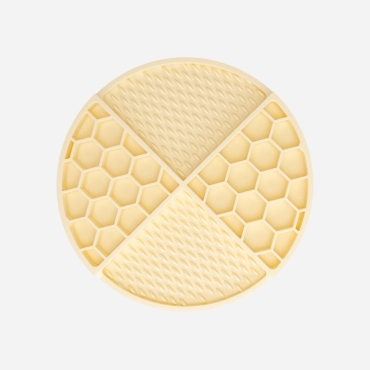 Tapis de léchage pastel jaune