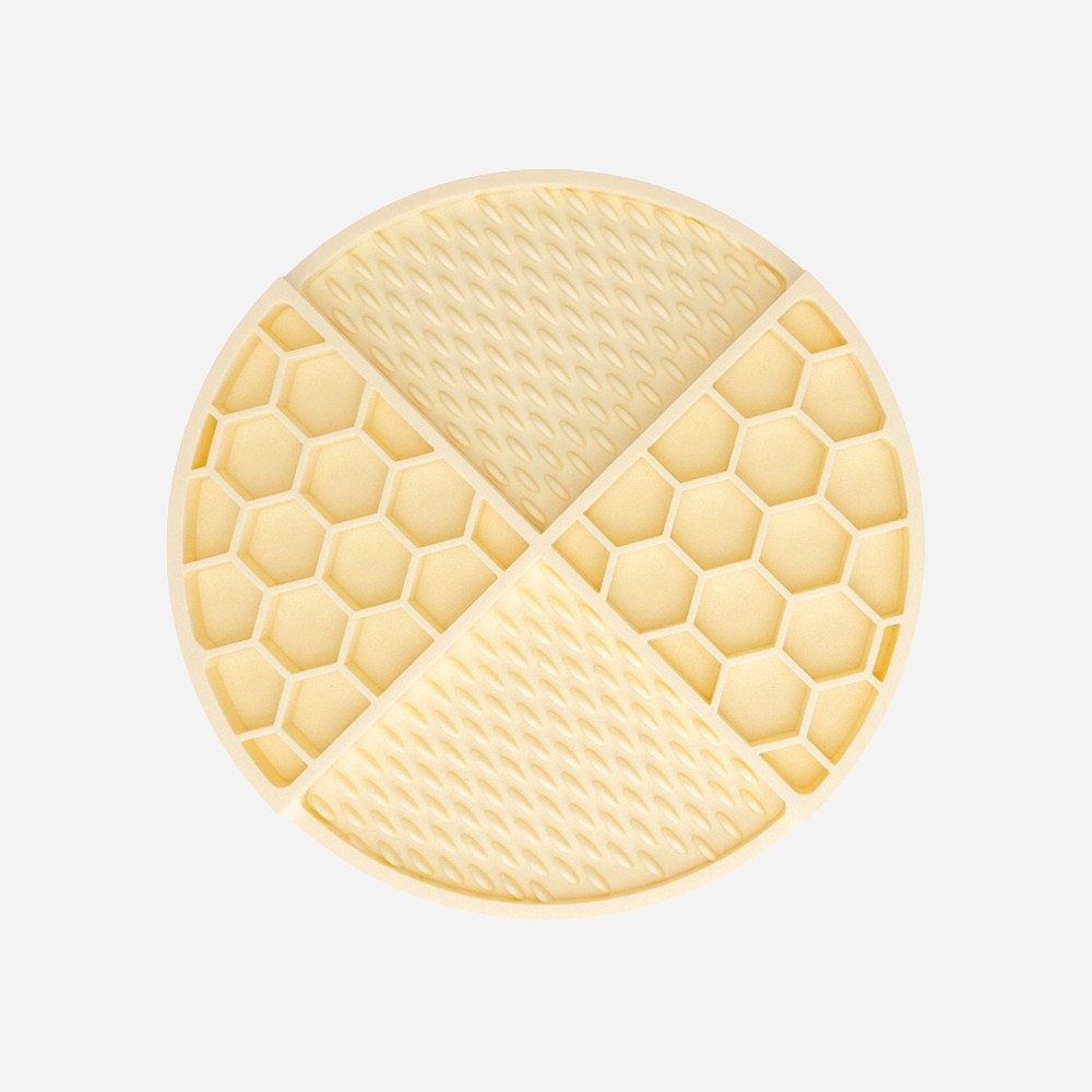 Tapis de léchage pastel jaune Tapis de léchage pastel jaune