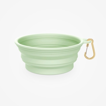 Gamelle rétractable vert d'eau