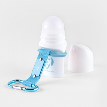 Doggyroller avec mousqueton - Roll-on distributeur de liquides - turquoise