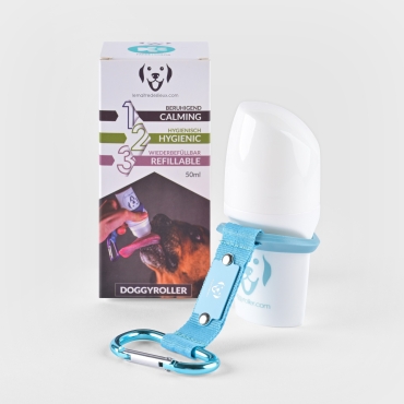 Doggyroller avec mousqueton - Roll-on distributeur de liquides - turquoise