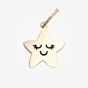 Médaille pour chien Smiling Star - Two Tails Pet Company - le Maître des Lieux