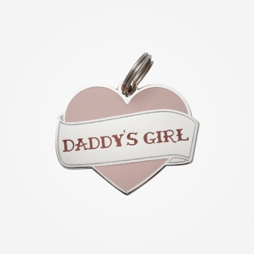 Médaille pour chien Daddy’s Girl - Two Tails Pet Company - le Maître des Lieux