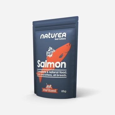 Pâtée pour chats Naturea au Saumon - le Maître des Lieux