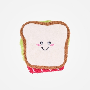 Peluche de flair ZippyPaws Sandwich bacon, laitue & tomate - le Maître des Lieux