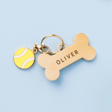 Charm pour collier ou médaille - Balle de tennis The Foggy Dog - le Maître des Lieux