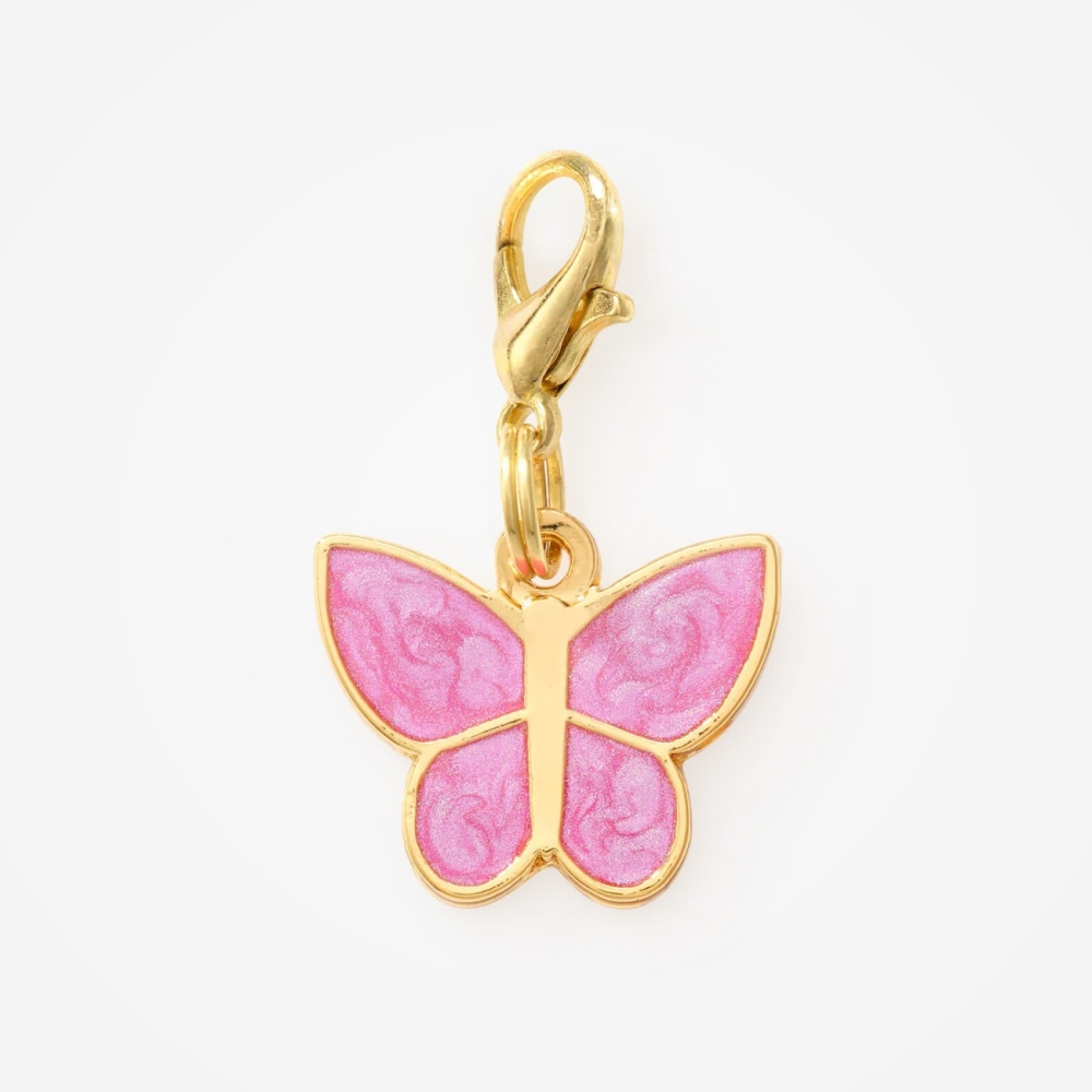 Charm pour collier ou médaille - Papillon rose The Foggy Dog - le Maître des Lieux Charm pour collier ou médaille - Papillon rose The Foggy Dog - le Maître des Lieux