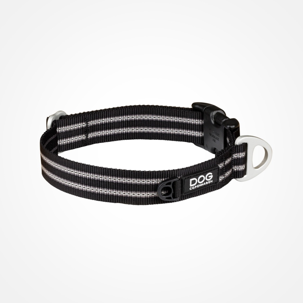 Collier Dog Copenhagen Urban Style Noir - Le Maître des Lieux Collier Dog Copenhagen Urban Style Noir - Le Maître des Lieux