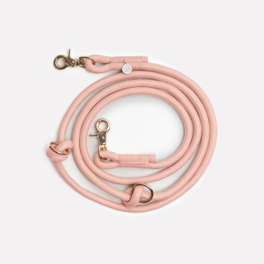 Laisse mains-libres Furlou - powder rose - rose poudré - le Maître des Lieux
