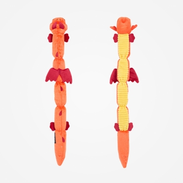 Peluche ZippyPaws Dragonz orange – 65 cm - le Maître des Lieux