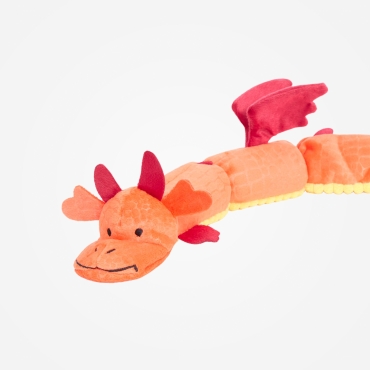 Peluche ZippyPaws Dragonz orange – 65 cm - le Maître des Lieux