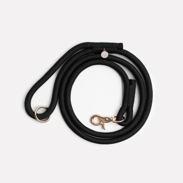 Laisse classique Furlou - black - noire - le Maître des Lieux