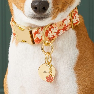 Charm pour collier ou médaille - Feuille d’érable The Foggy Dog - le Maître des Lieux